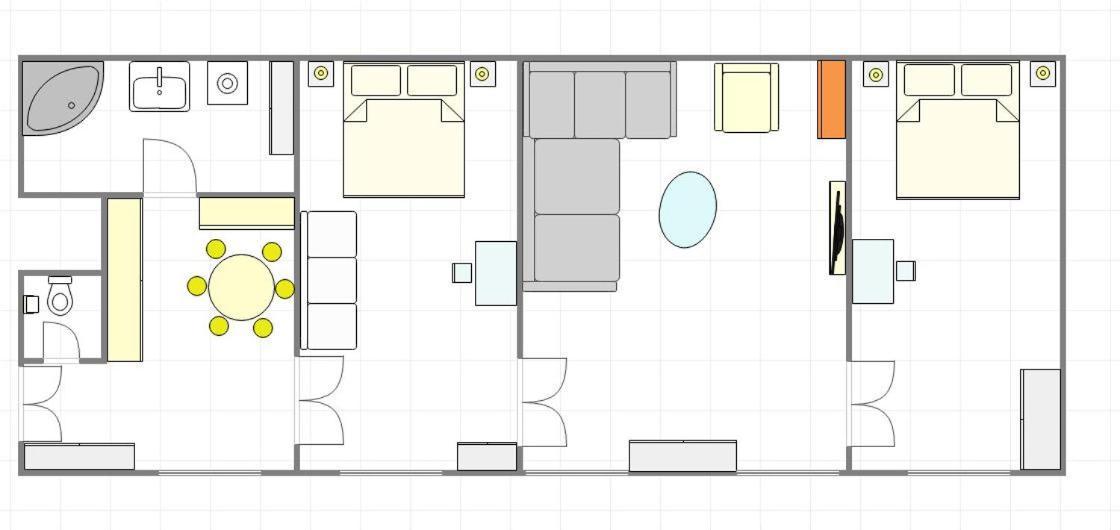 Sunflower 2BDR Flat By Ruterra Prag Exterior foto